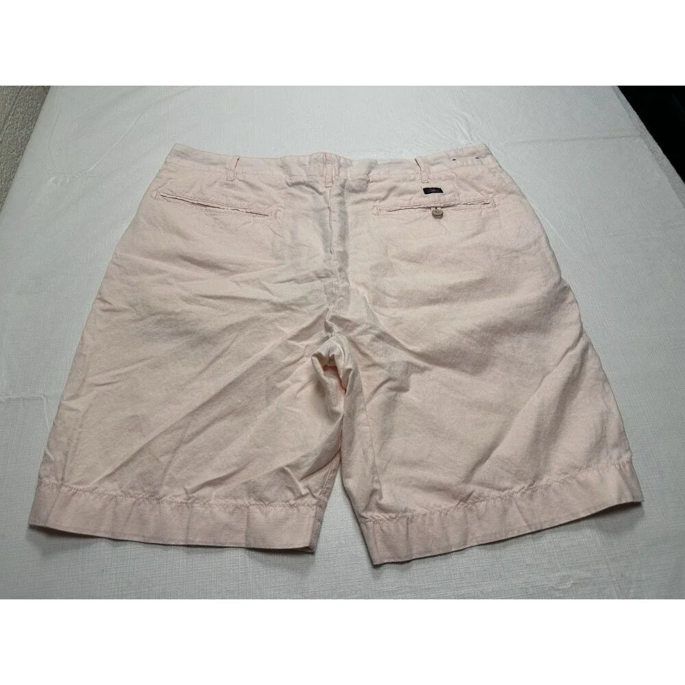 Men's Faherty Malibu Linen Blend Chino Shorts 9